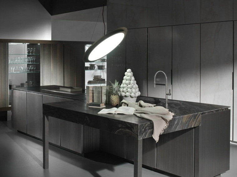 black kitchen floor and interior design wood