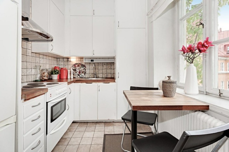 Nordic cuisine in bright white pleasant flowery