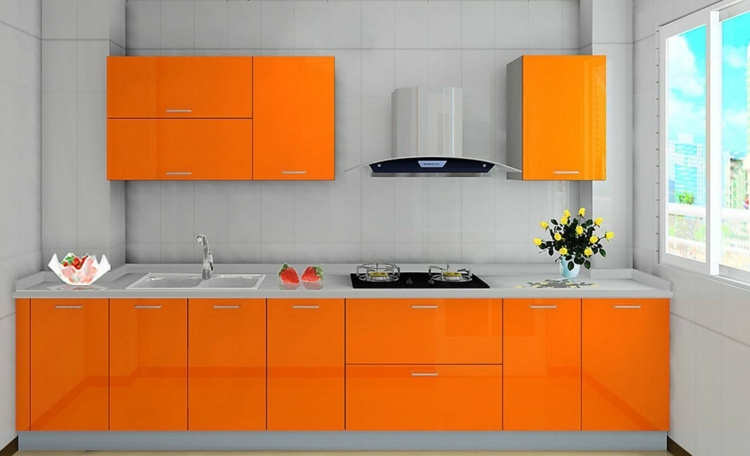 orange kitchen original design