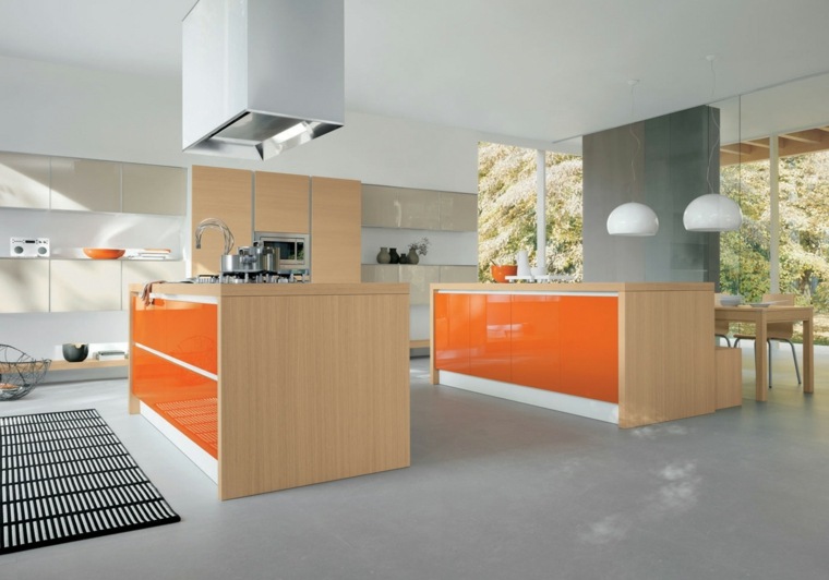 orange kitchen models