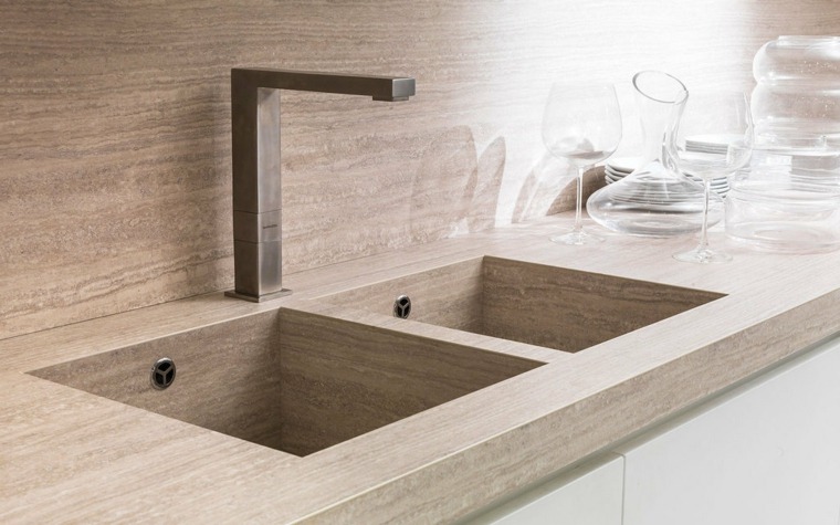 modern kitchen worktop wood