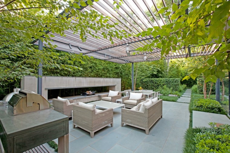 outdoor kitchens pergola outdoor lounge