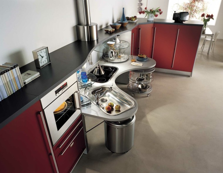 red kitchen original design