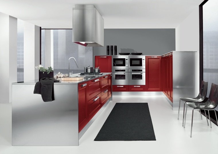 red kitchen decoration idea