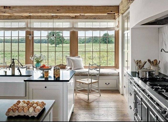 deco kitchen retro countryside wood idea interior island kitchen