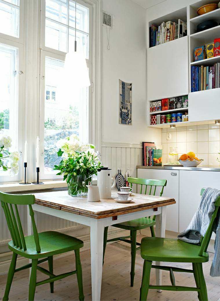 white kitchen chairs green trend