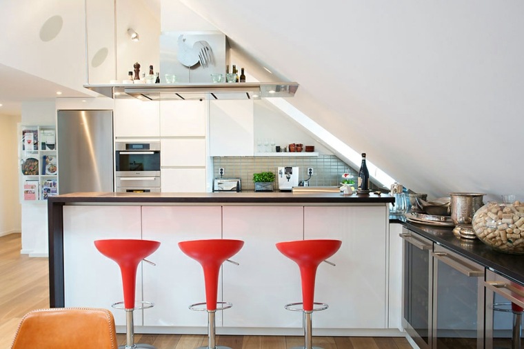 modern kitchen bar stools red design trendy kitchen