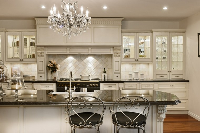 elegant bistro style kitchen