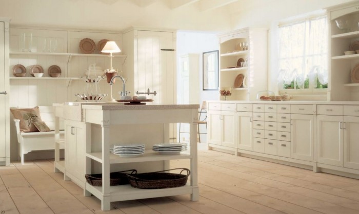 country style kitchen color beige