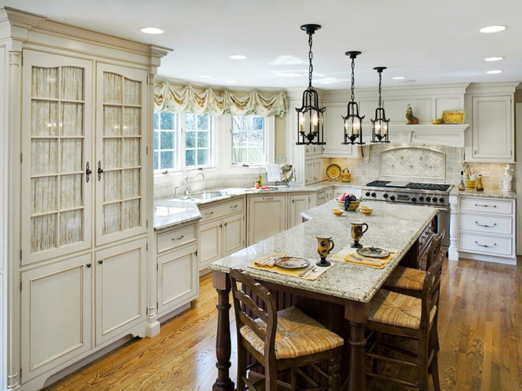 kitchen style countryside large table