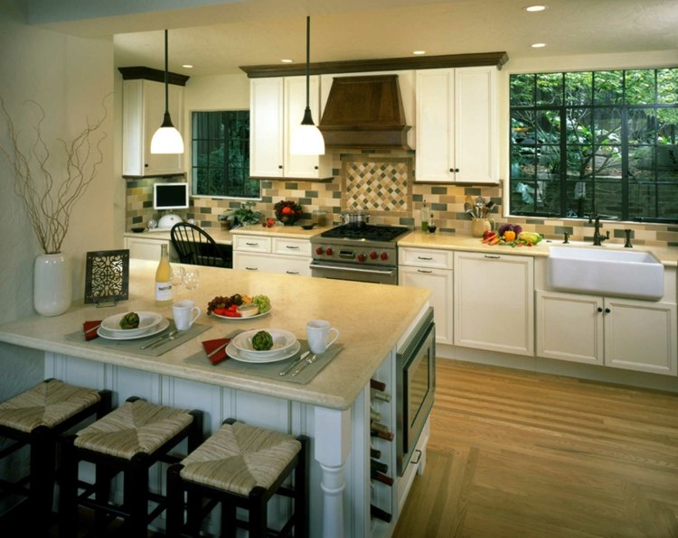 traditional wood style kitchen