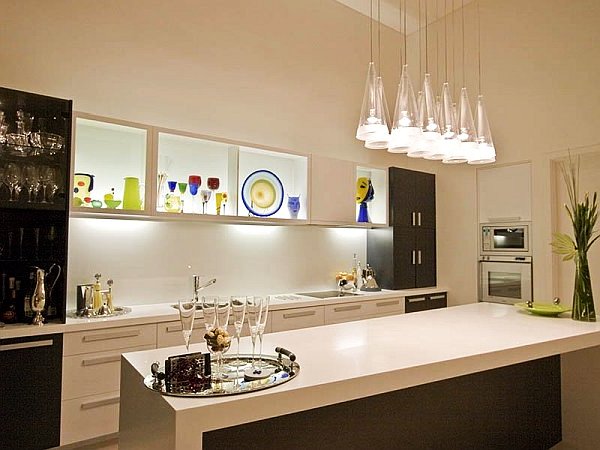 kitchen integrated led system cupboards