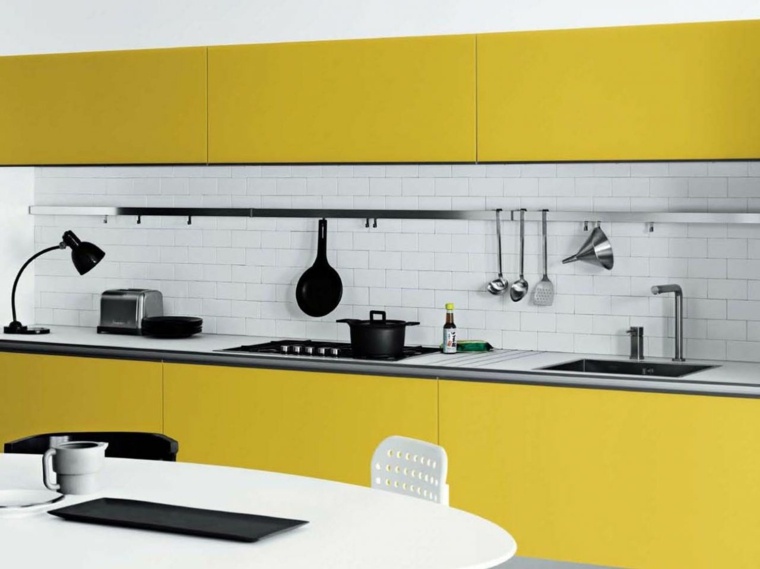 kitchen trend 2015-2016 yellow white