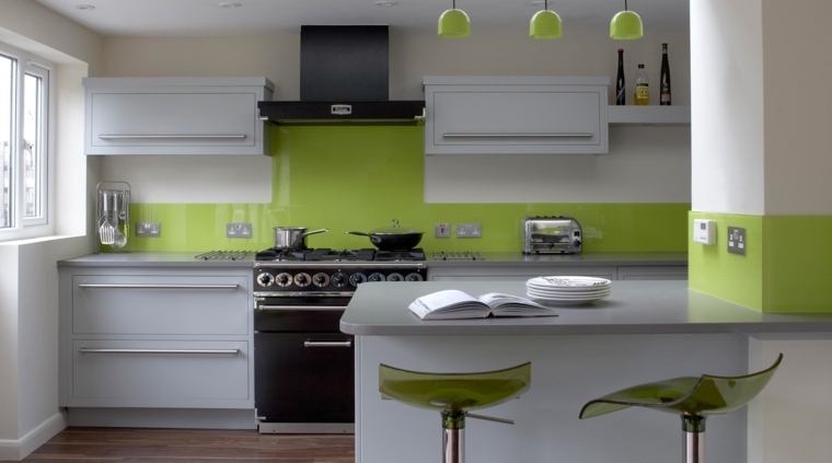 green-white-kitchen-design-island-central-stool