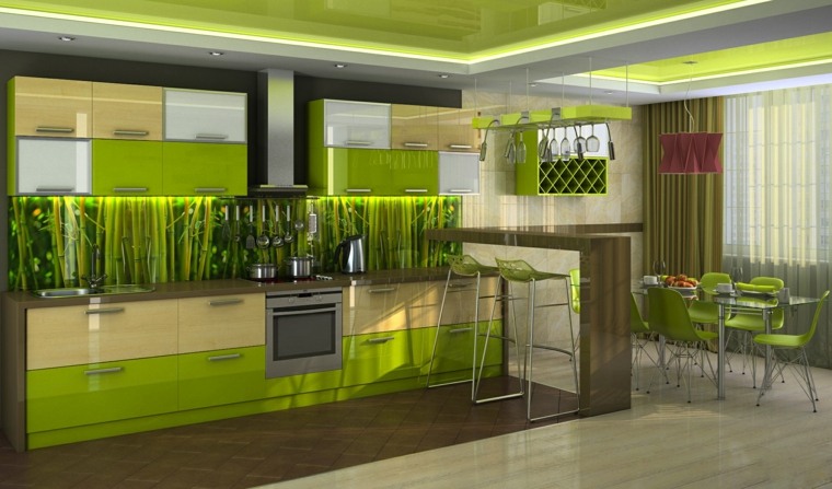 kitchen green lemon