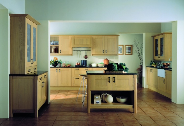 green kitchen wood furniture