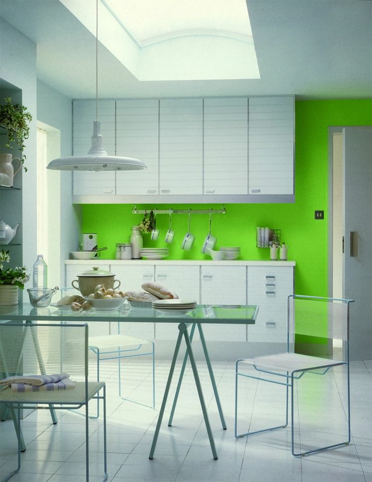 green kitchen small deco