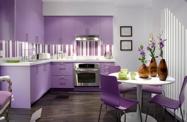 kitchen idea color makeover kitchen purple lavender color