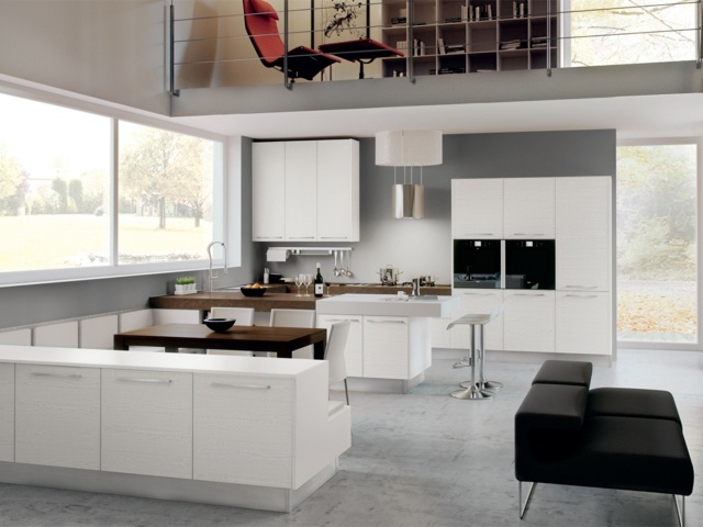 fitted kitchens black white