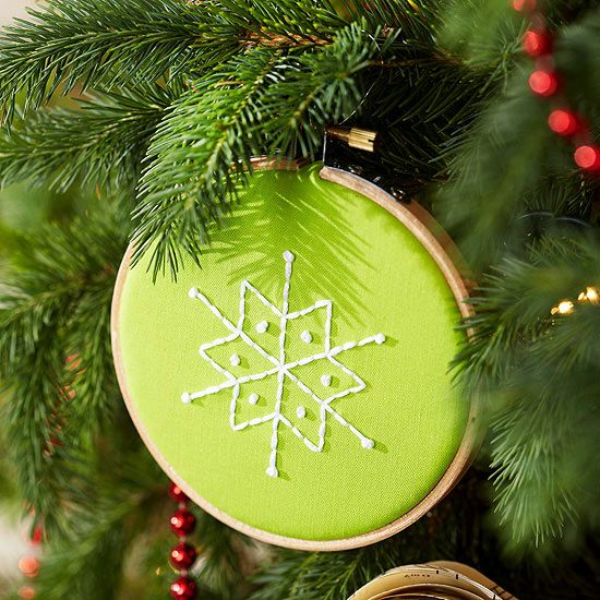 deco-Christmas-fabric-do-yourself-drum-embroider-embroidery Christmas fabric decoration