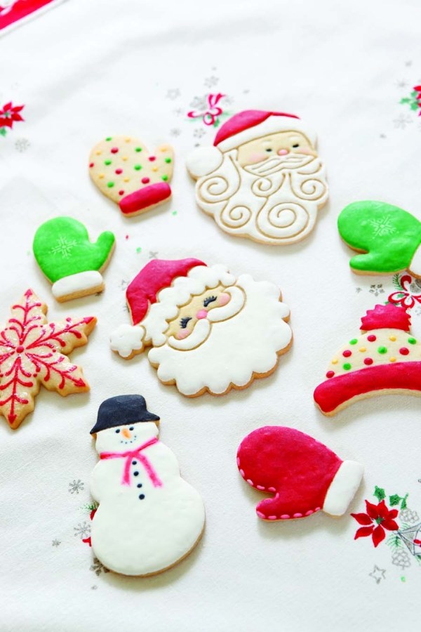 deco cookies Santa Claus mann vanter