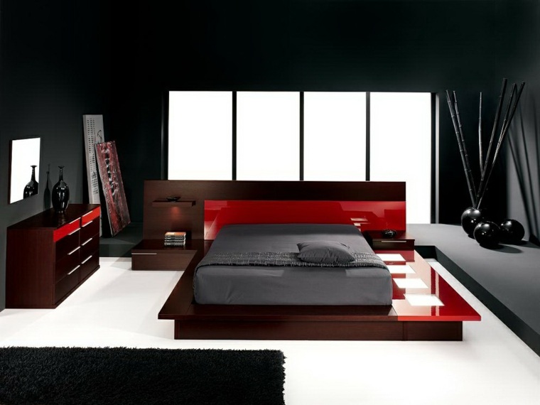 bedroom decor black and red adult