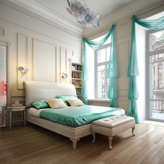 Deco-room-adult-friendly curtain-double bed