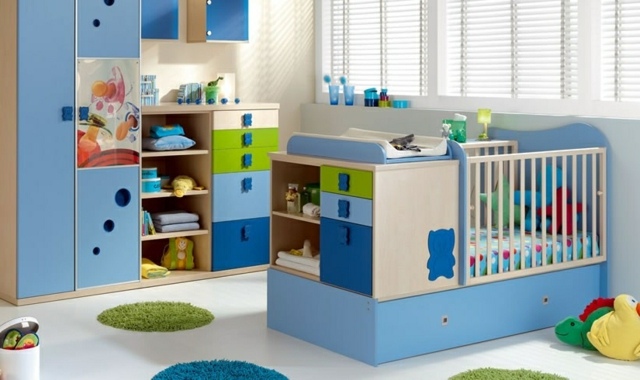 blue baby room decor