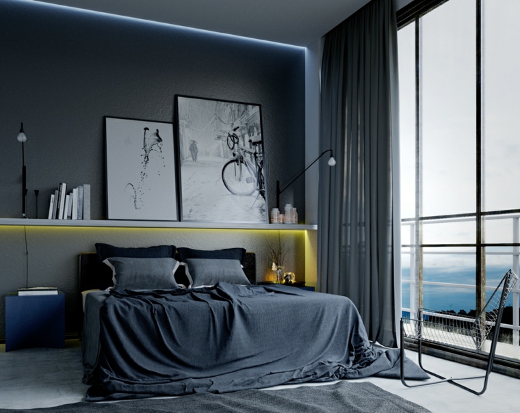 gray master bedroom decor