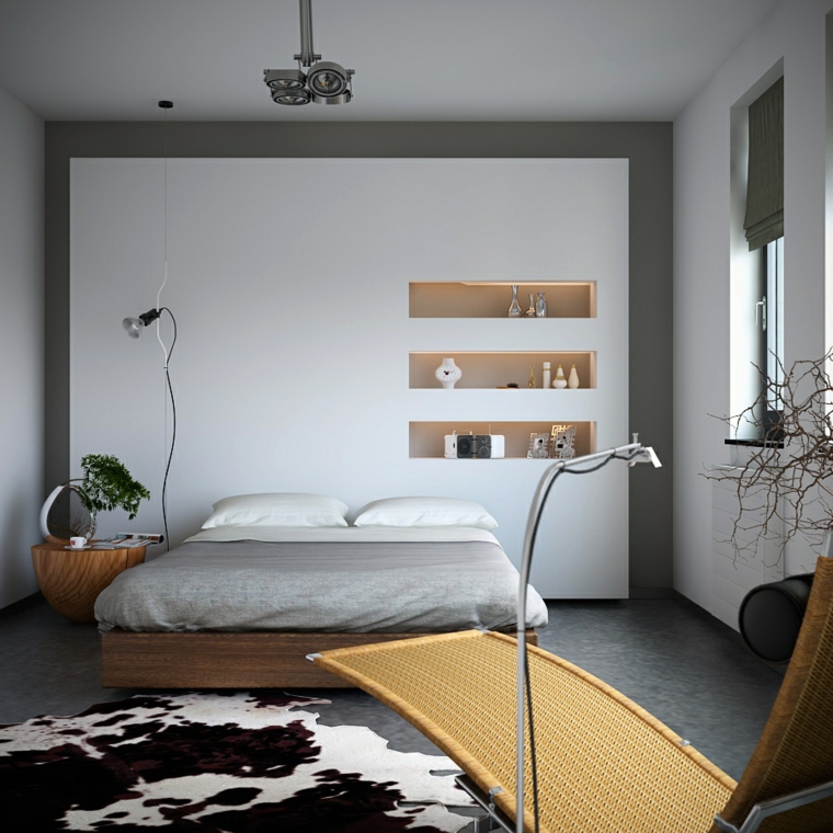 industrial chic master bedroom decor