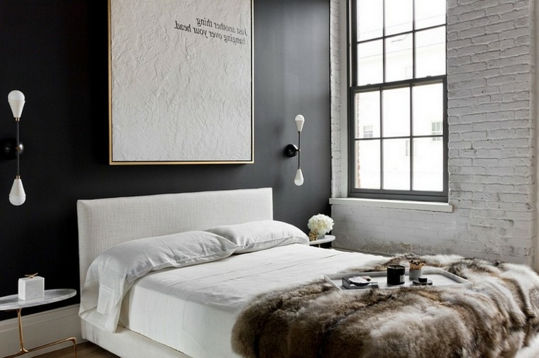 bedroom wall decoration gray