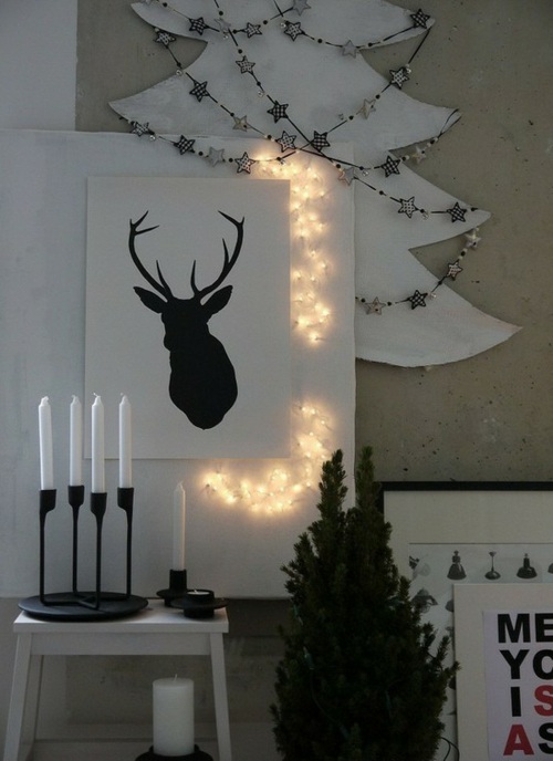 Scandinavian Christmas decoration idea