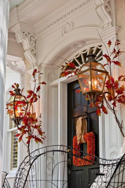 autumn door decoration