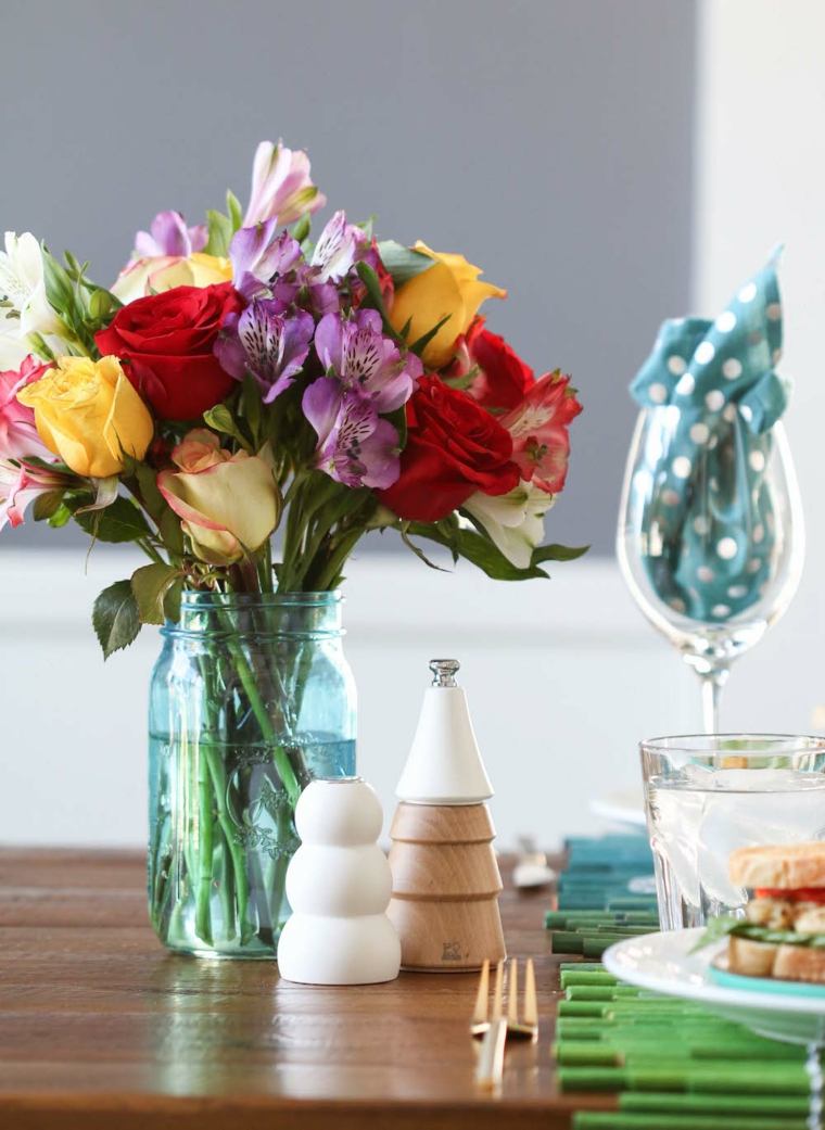 deco flowers table idea