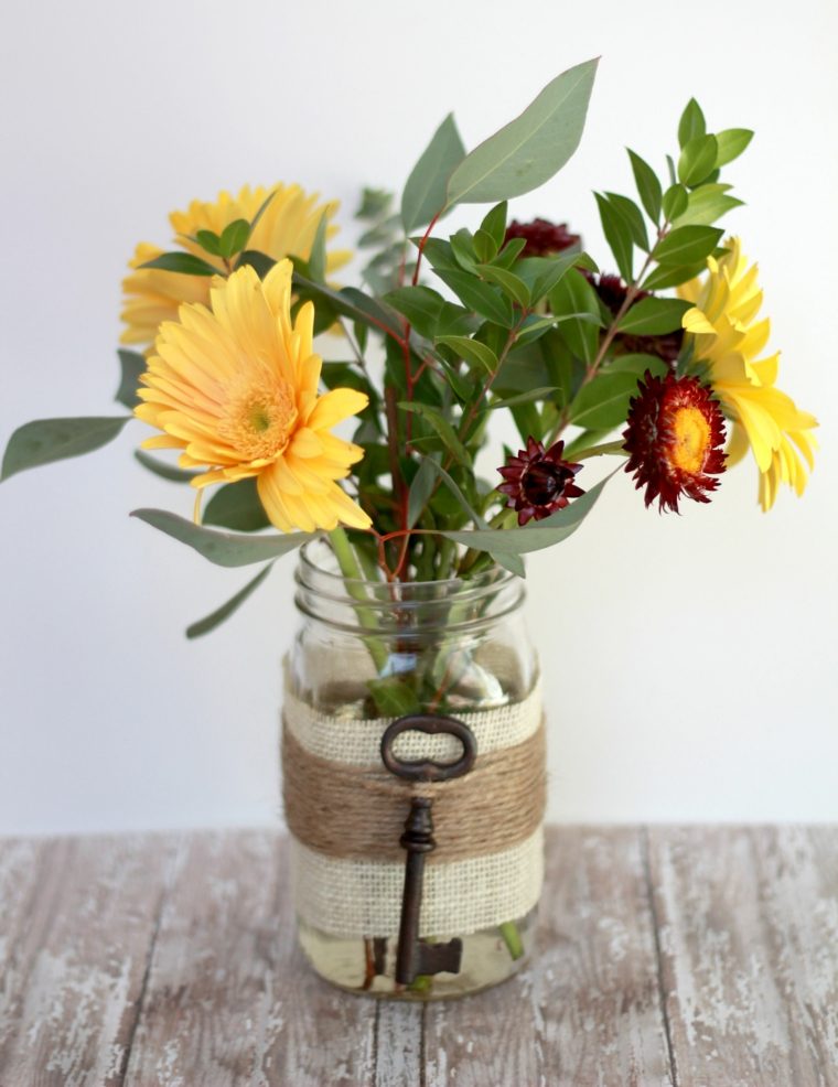 deco flowers vase original DIY