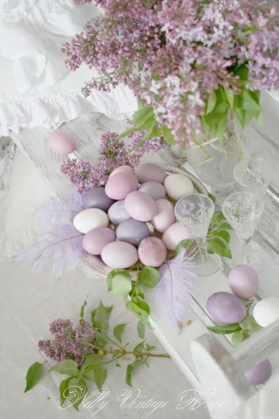 purple flowers decoration