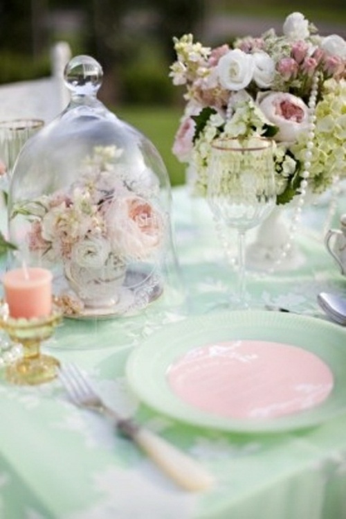 glamorous deco floral patterns pastel colors