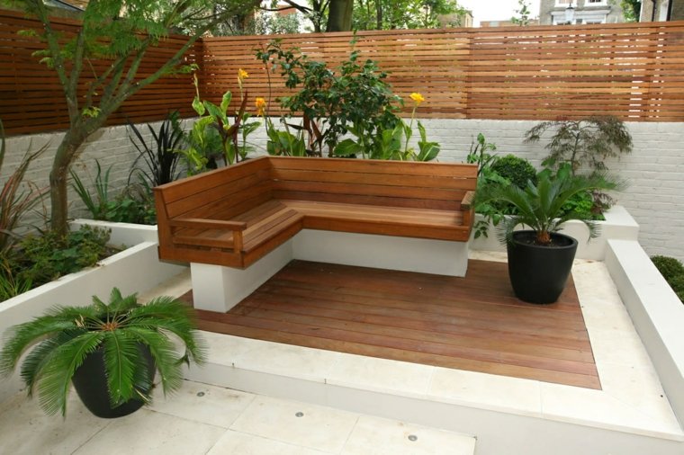 deco garden design bench wood