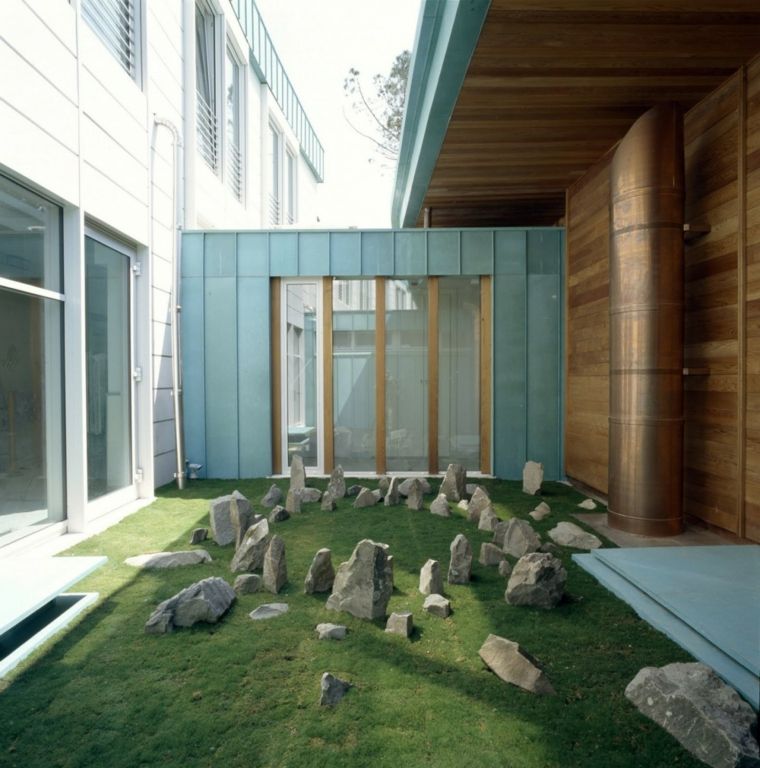 deco contemporary modern zen garden