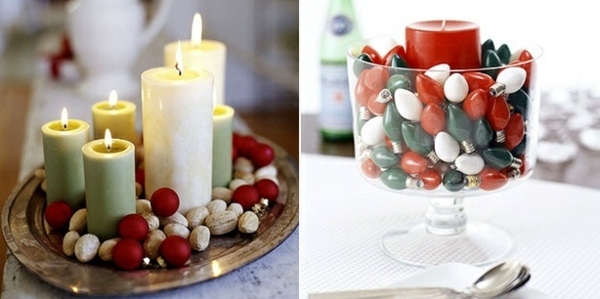 home-decor-Christmas-candles-white-red-bulbs-balls-Christmas-red-walnut home decor for Christmas