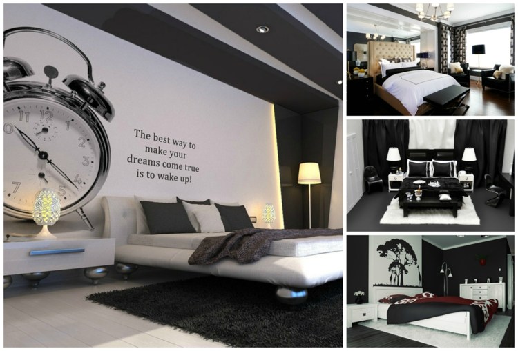 deco black and white room ideas