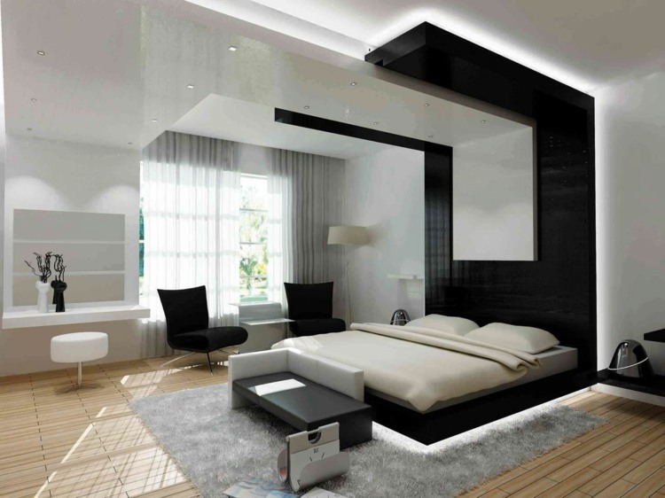 deco black and white idea room