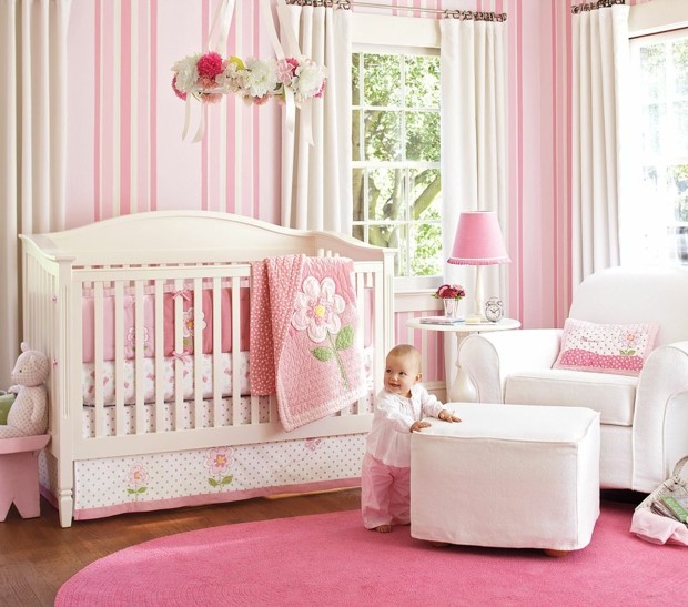 pink room girl decor