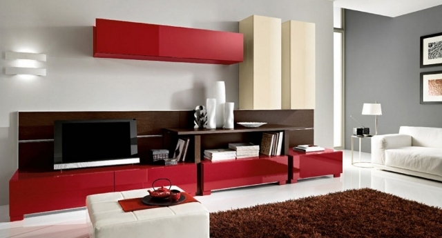 Deco-living-color-red-original-idea-library-cabinets