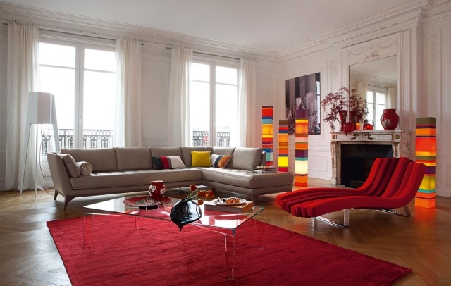 Deco-living-color-red-carpet-original-idea-rectangular