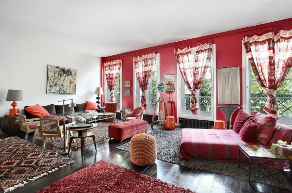 Parisian style living room decor