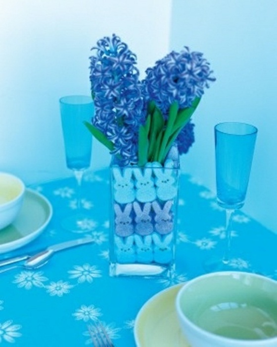 deco blue table