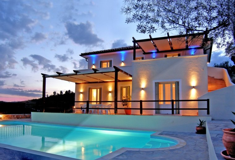 deco terrace greek islands swimming pool