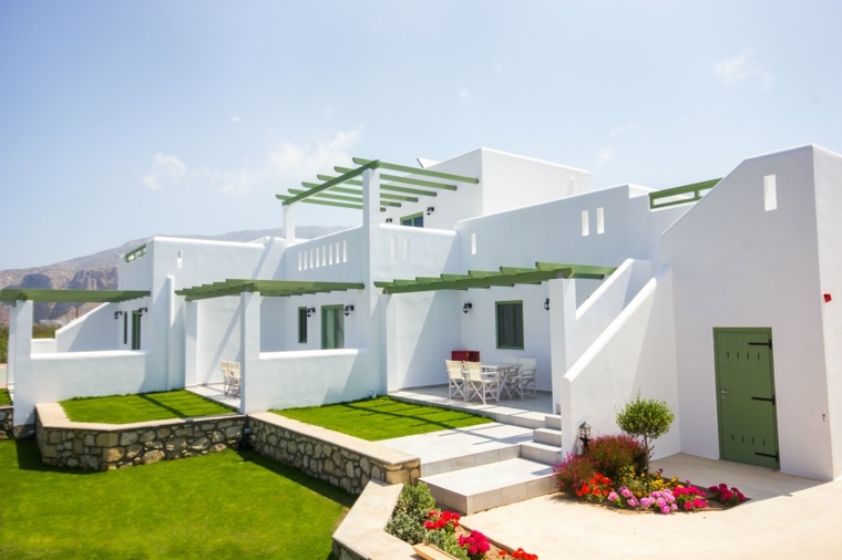 deco modern Greek terrace