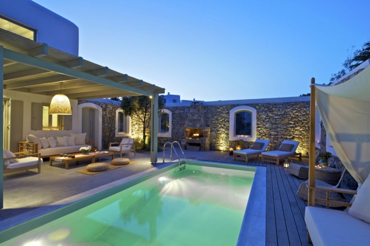 deco terrace patio pool